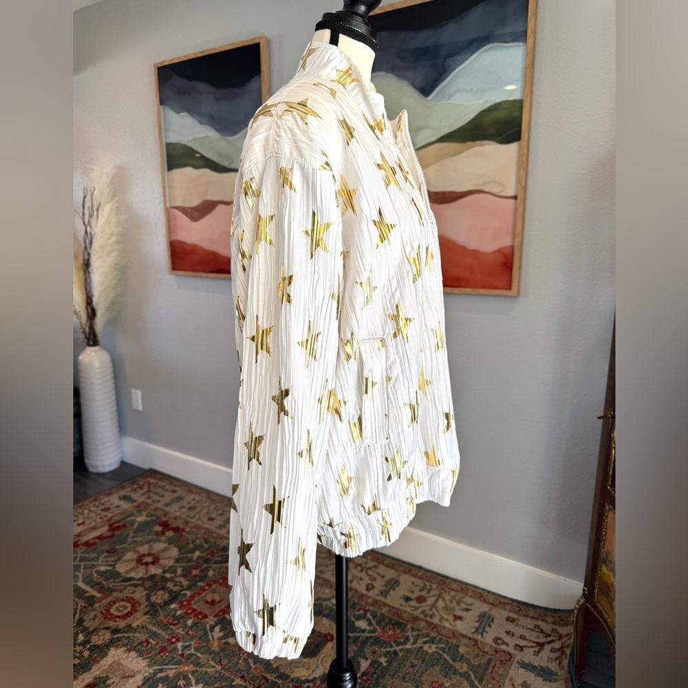 Vintage ADS Gold Star Patterned Jacket - Picture 2 of 8